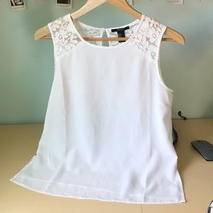 Forever 21 Lace Trim Top